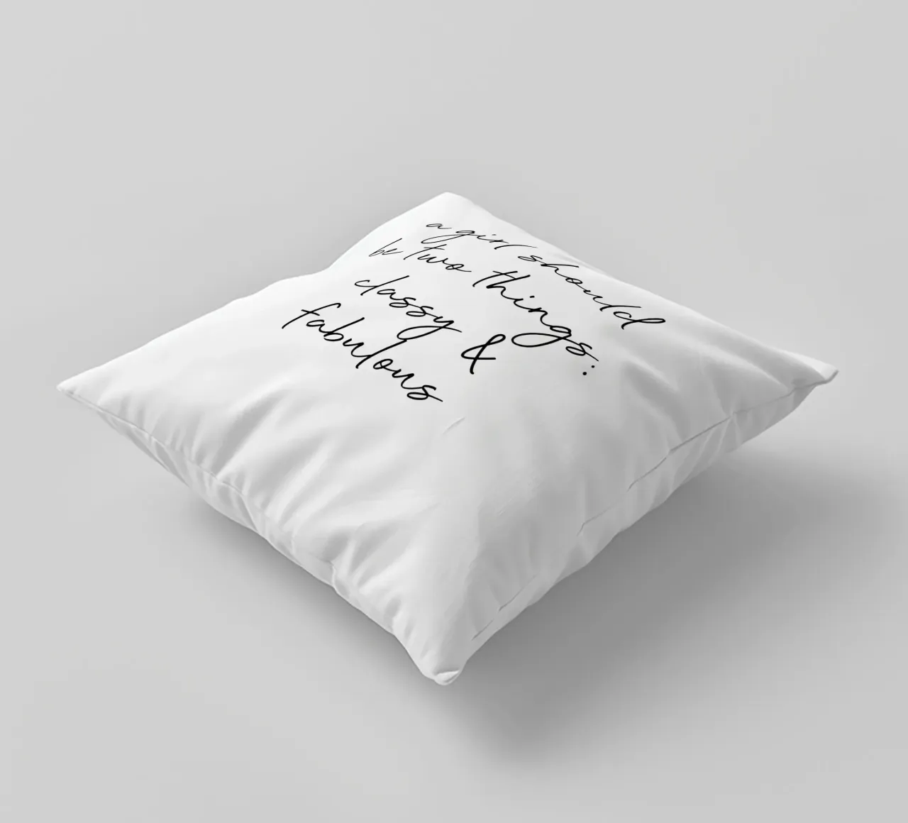 Classy & Fabulous Quote decorative cushion by Orara Studio