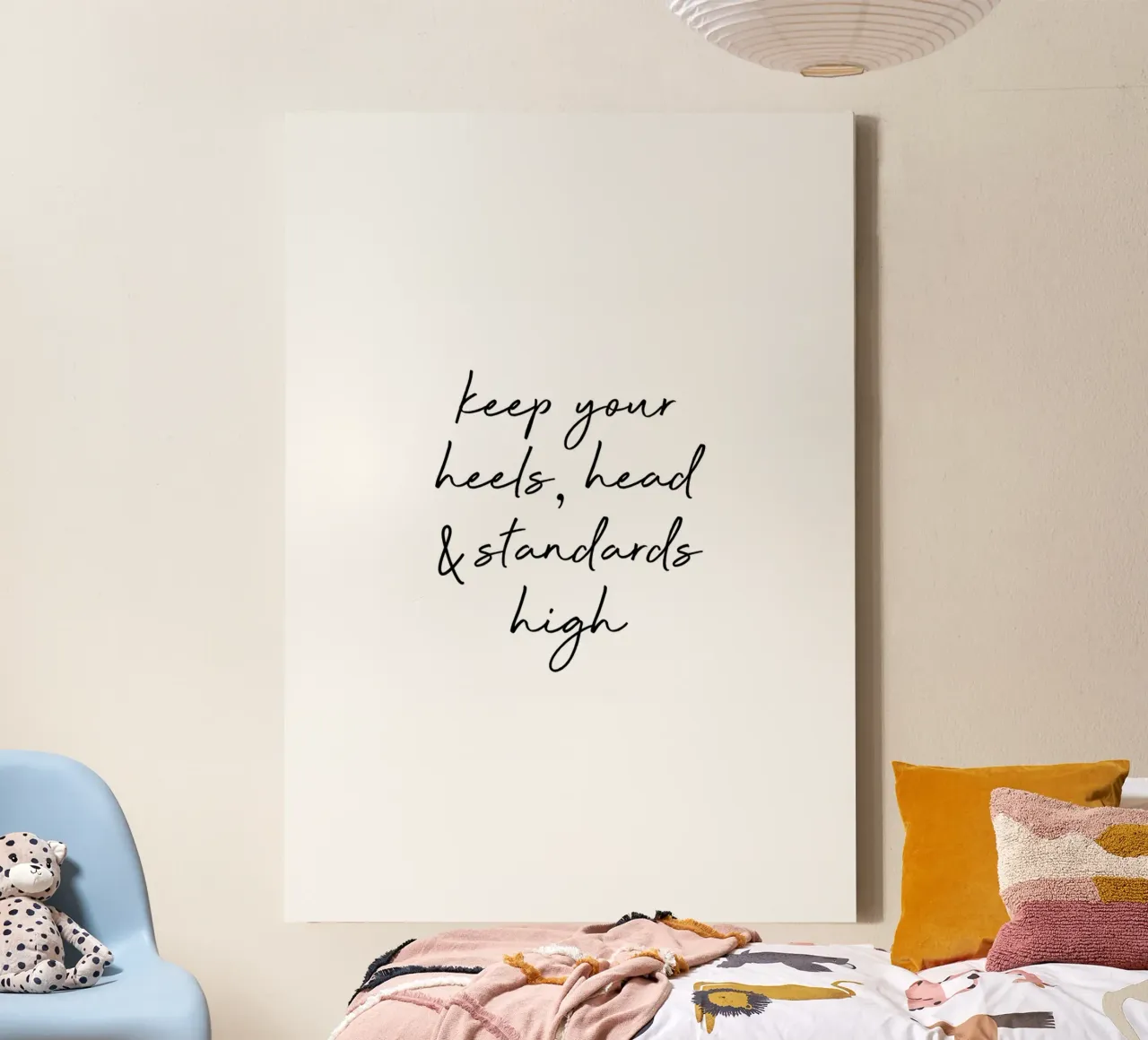 Head & Standards Quote canvas by Orara Studio