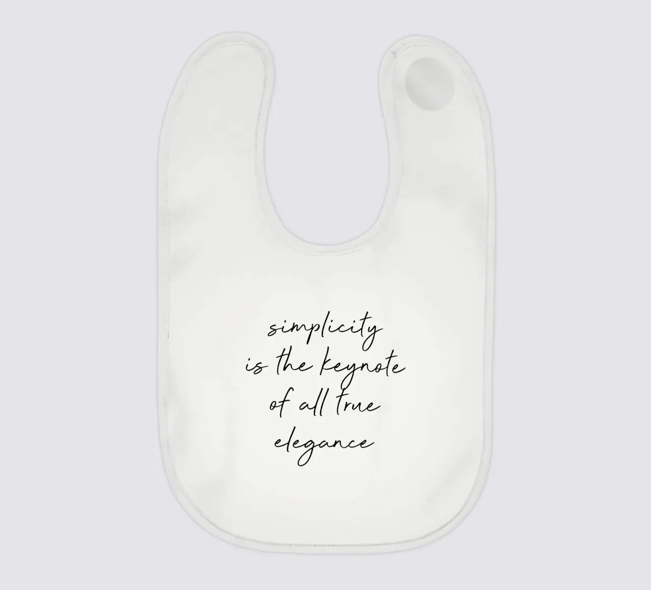 Simplicity Quote Babylätzchen von Orara Studio