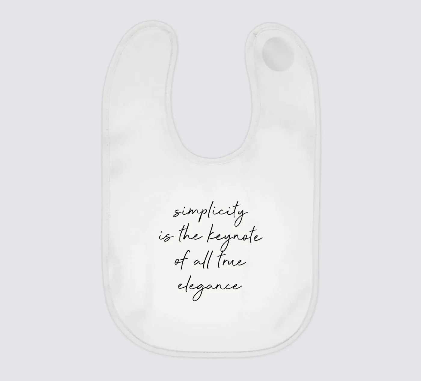 Citazione di semplicità bavaglino da Orara Studio