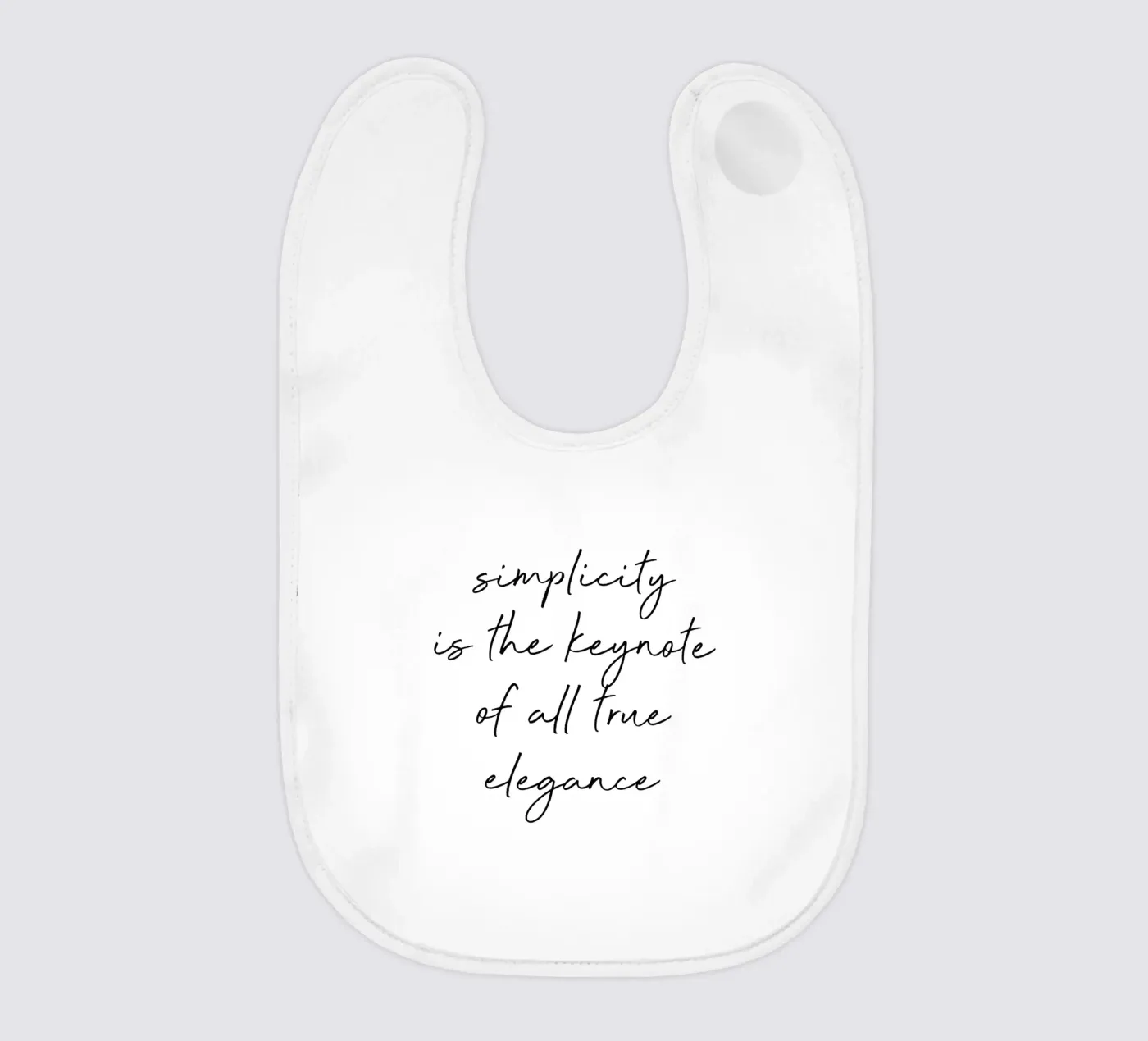 Citazione di semplicità bavaglino da Orara Studio