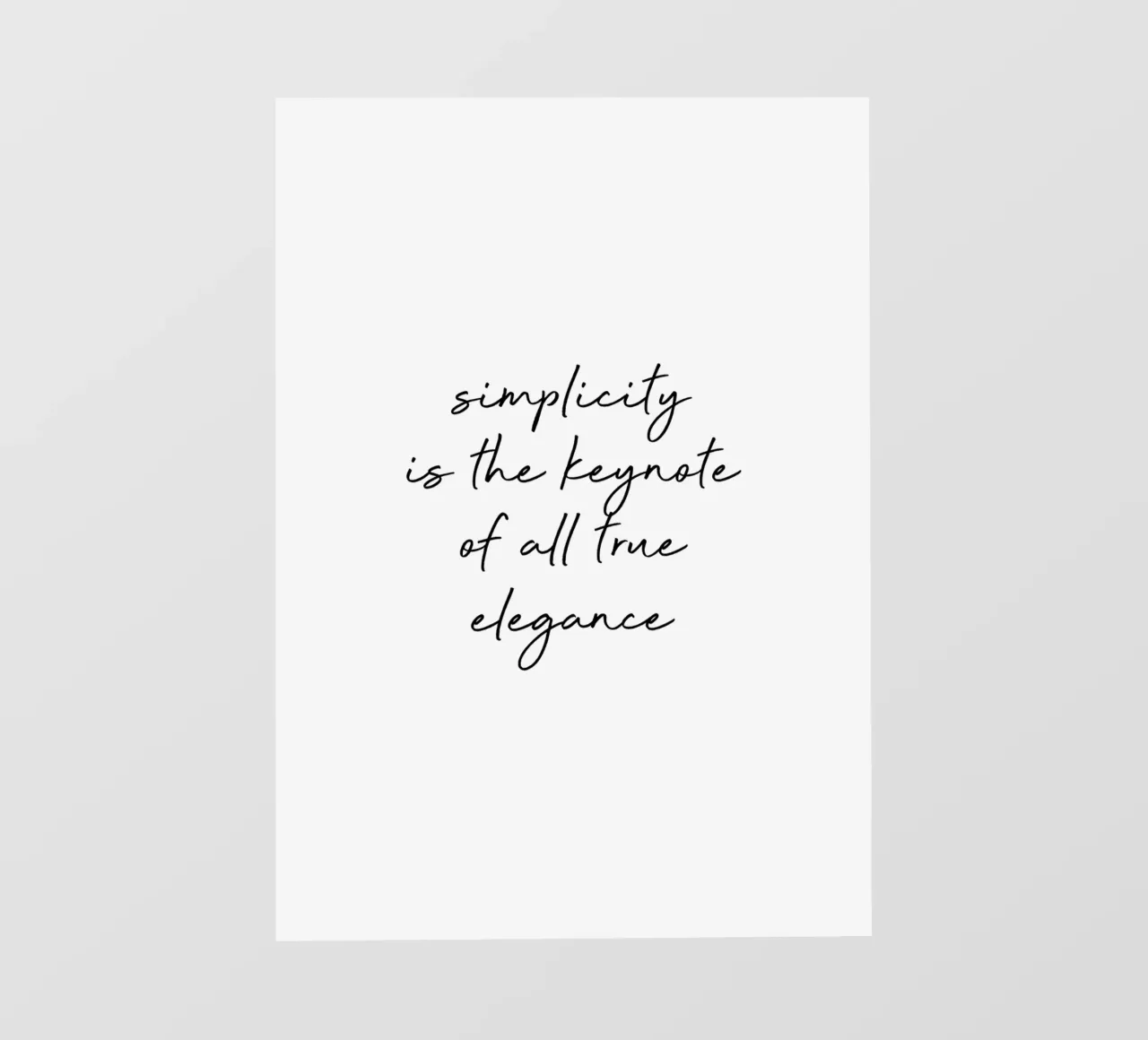 Eenvoud Citaat fotobehang van Orara Studio