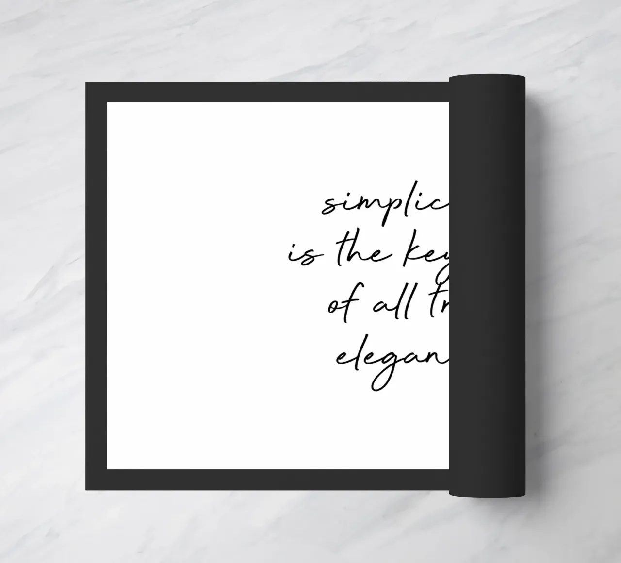 Citazione di semplicità zerbino da Orara Studio