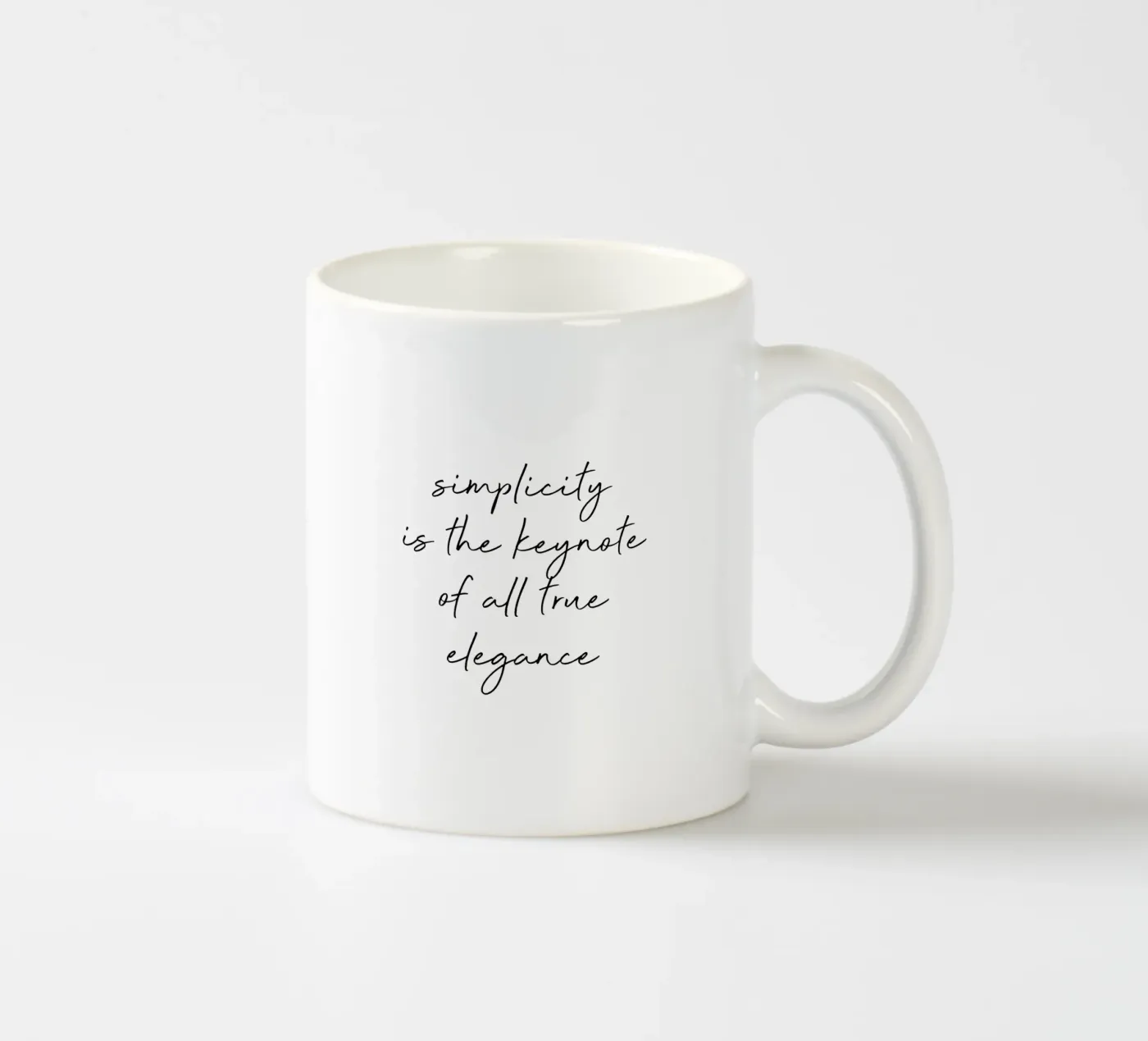 Simplicity Quote mug en céramique de Orara Studio