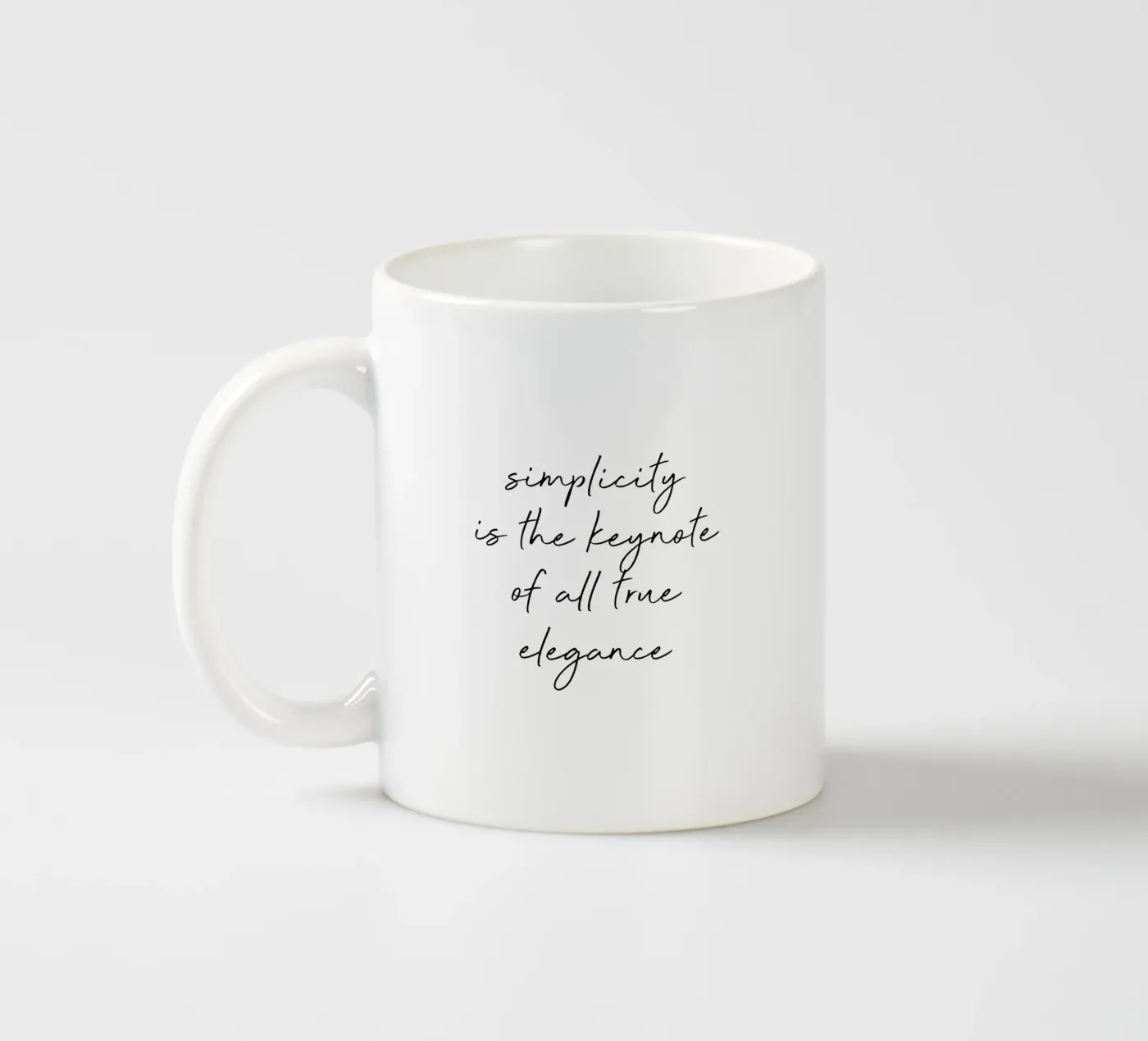 Simplicity Quote mug en céramique de Orara Studio
