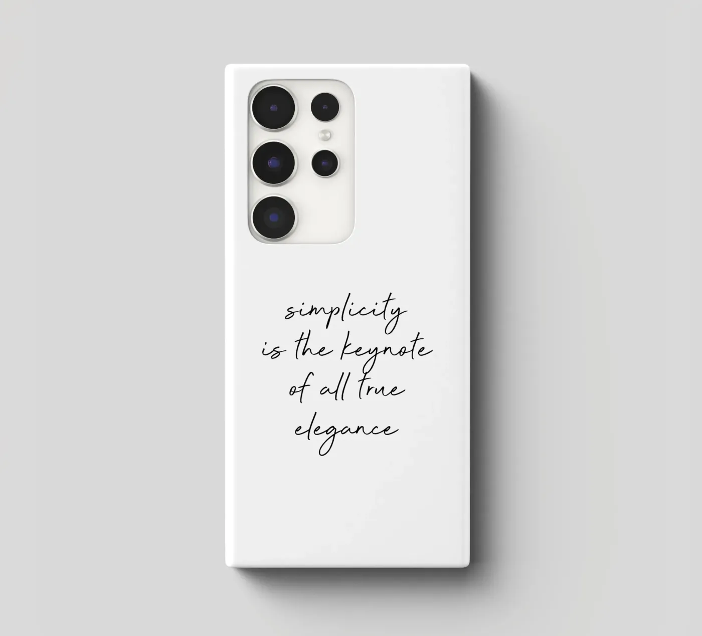 Citation de la simplicité coque samsung de Orara Studio
