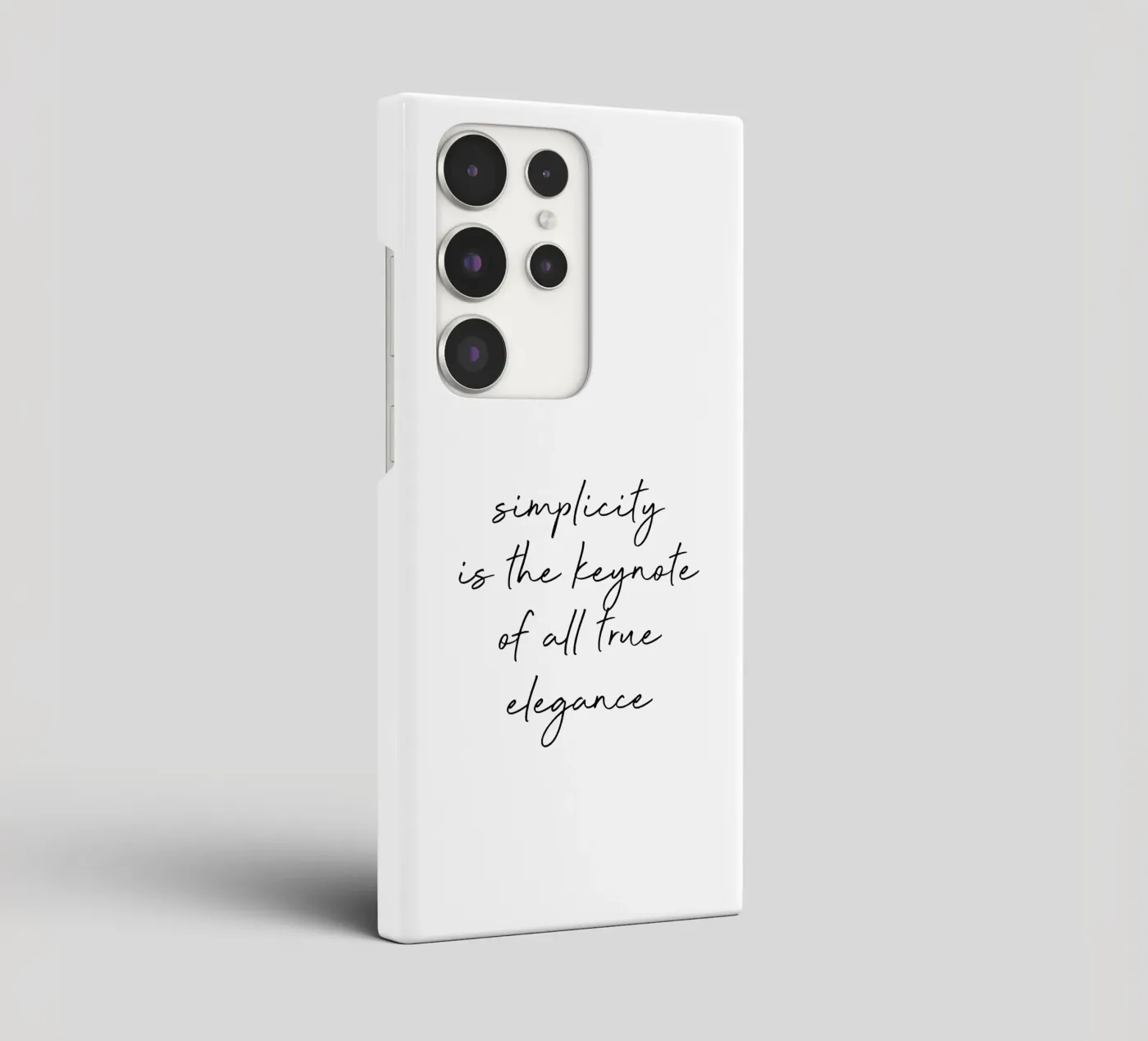 Citation de la simplicité coque samsung de Orara Studio