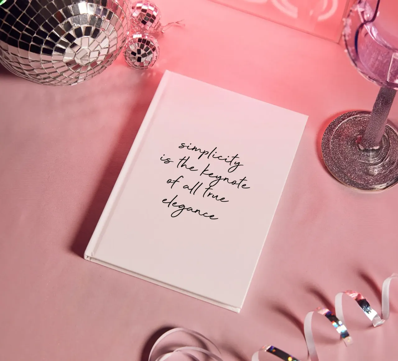 Simplicity Quote notebook by Orara Studio