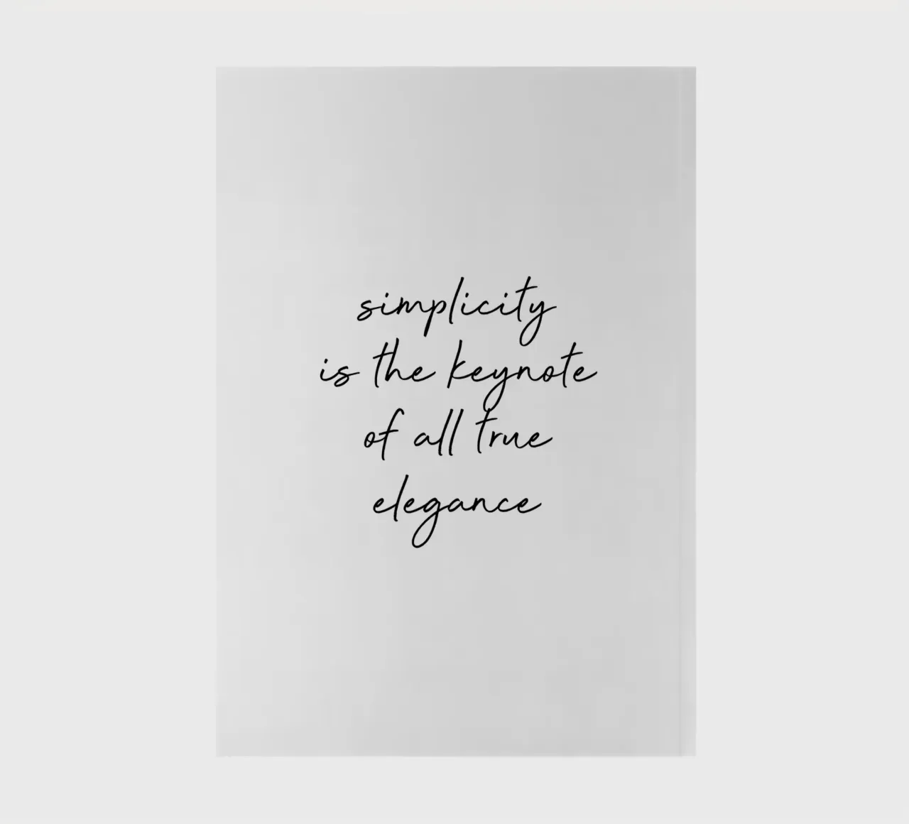 Simplicity Quote notebook by Orara Studio