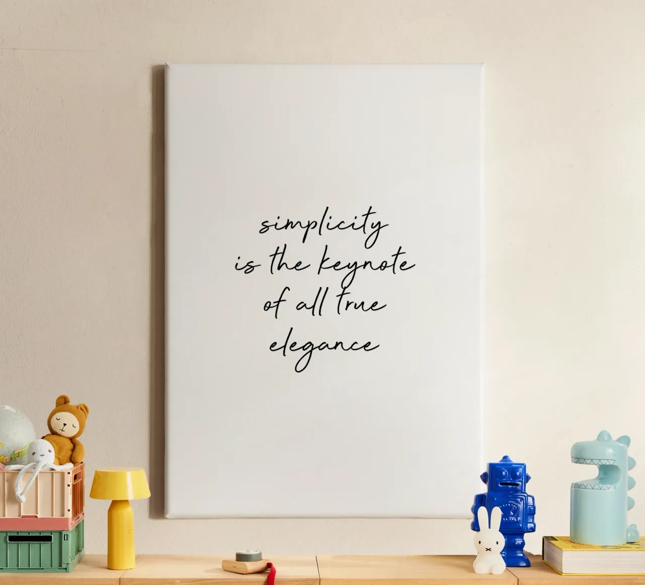 Simplicity Quote canvas by Orara Studio