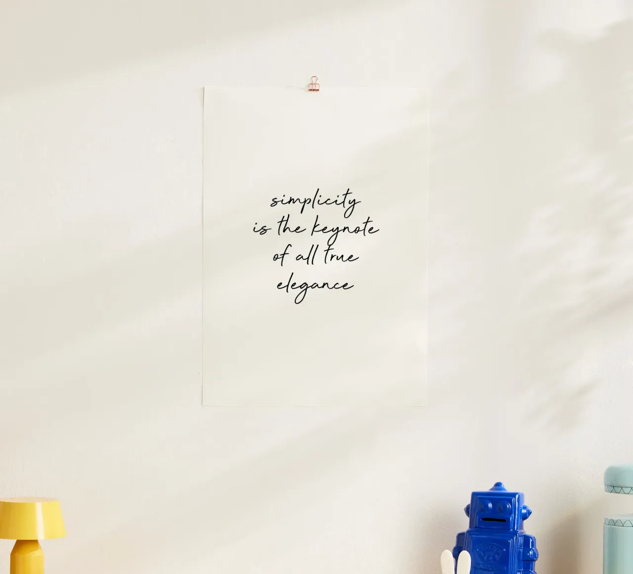 Simplicity Quote poster by Orara Studio