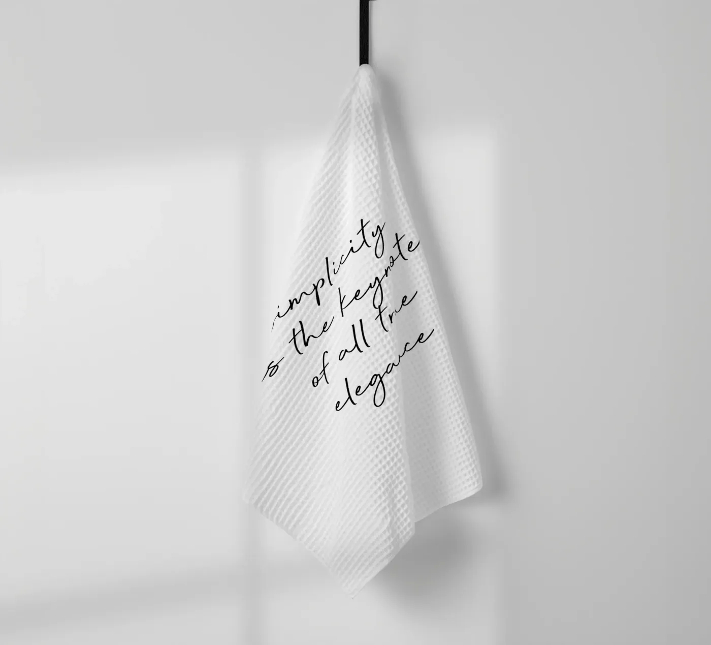 Simplicity Quote Geschirrtuch von Orara Studio