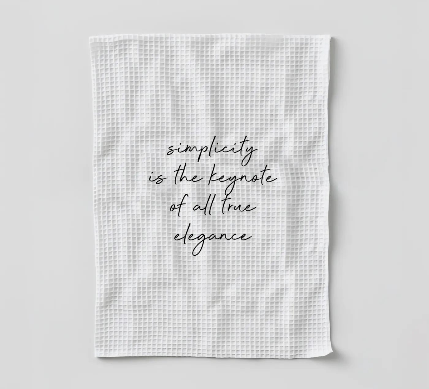 Simplicity Quote Geschirrtuch von Orara Studio