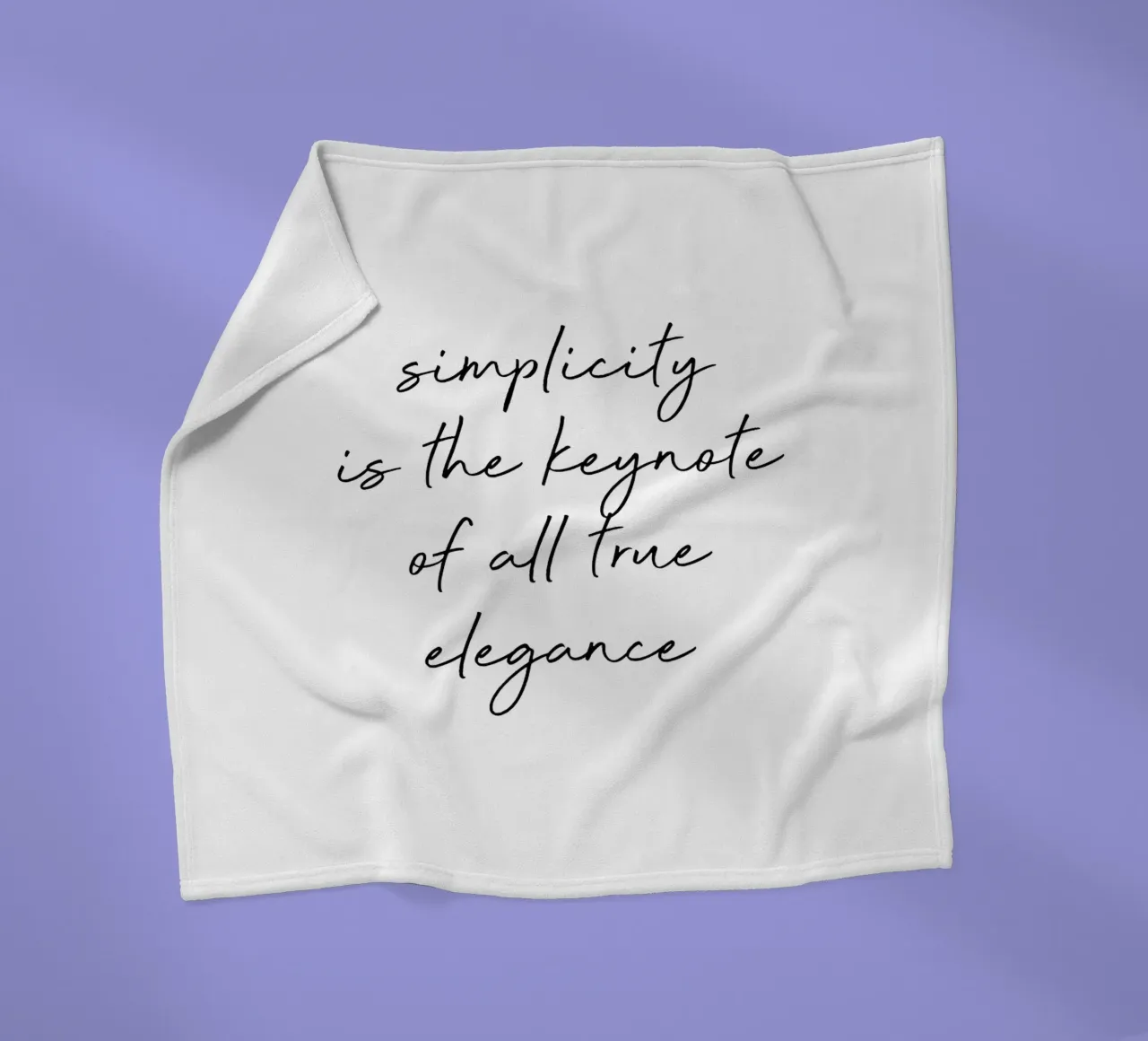 Simplicity Quote Fleecedecke von Orara Studio