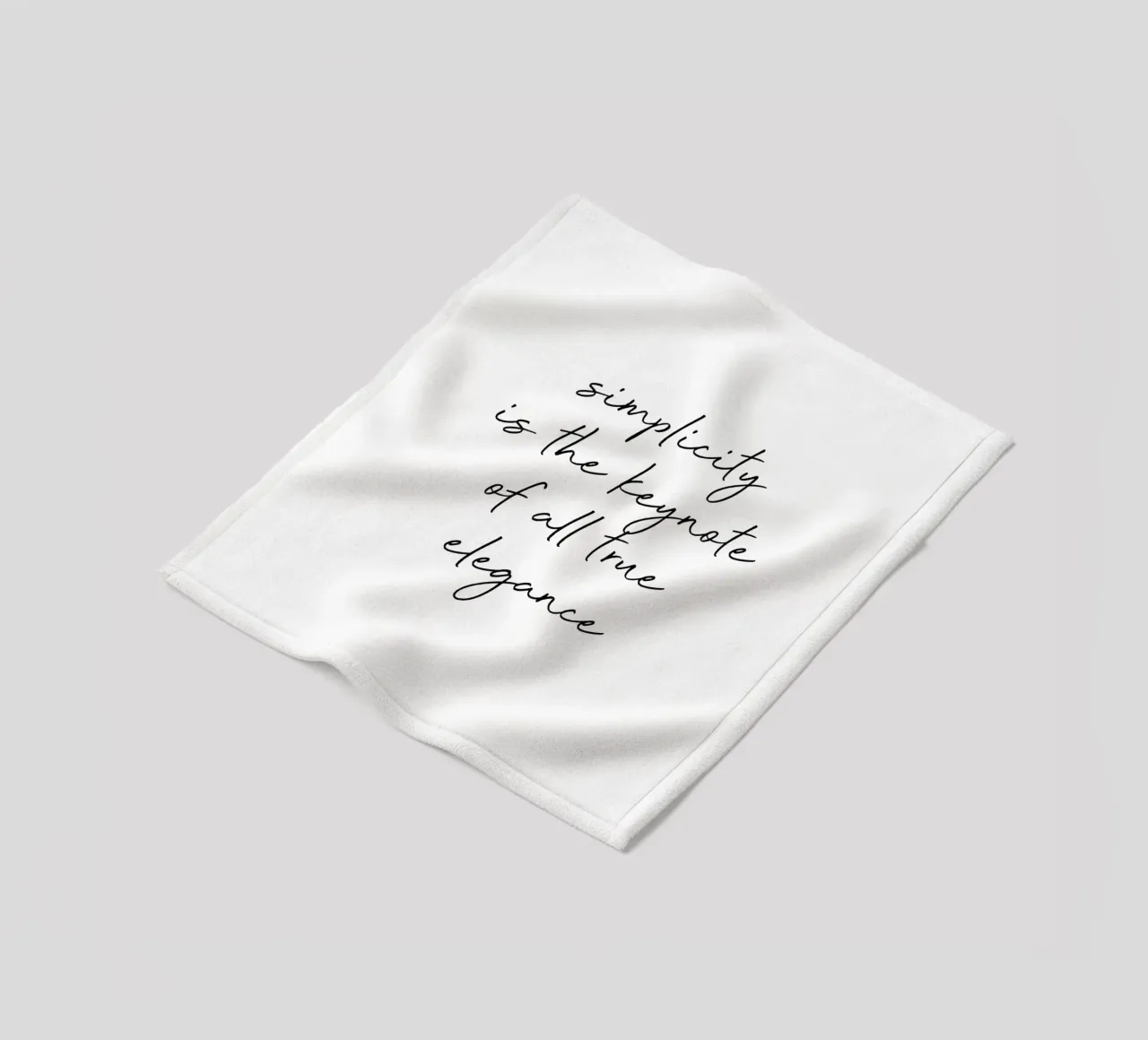 Simplicity Quote Fleecedecke von Orara Studio