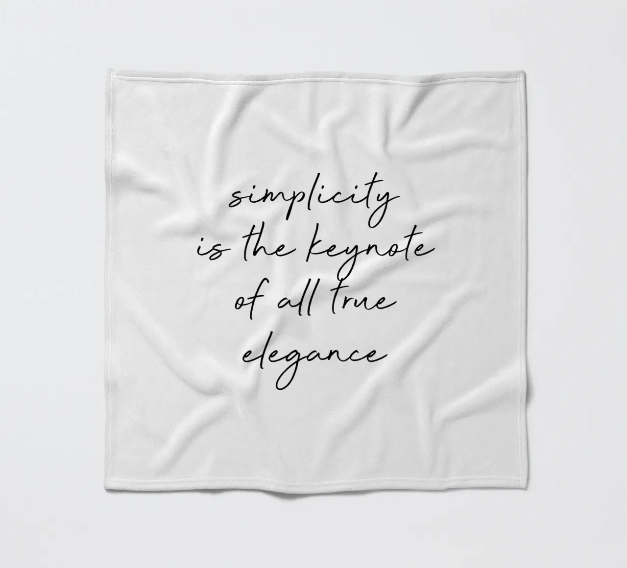 Simplicity Quote Fleecedecke von Orara Studio