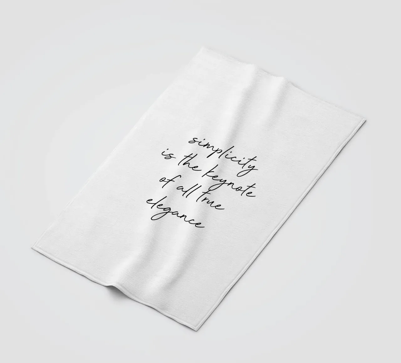 Simplicity Quote Fleecedecke von Orara Studio