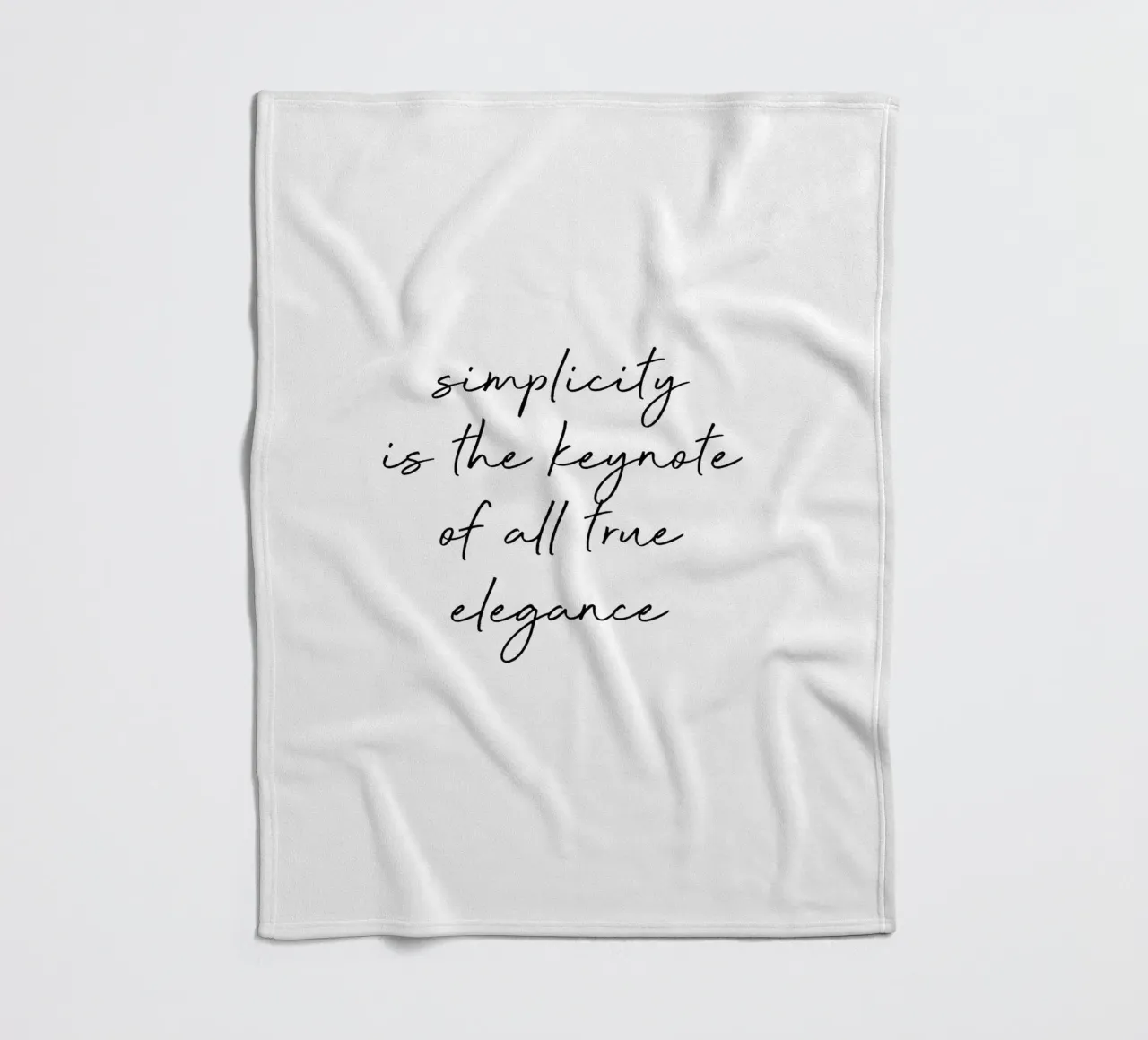 Simplicity Quote Fleecedecke von Orara Studio