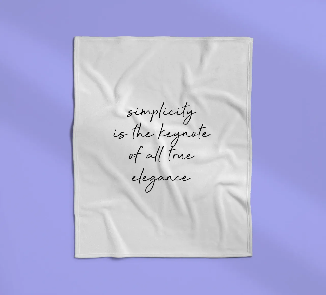 Simplicity Quote Fleecedecke von Orara Studio