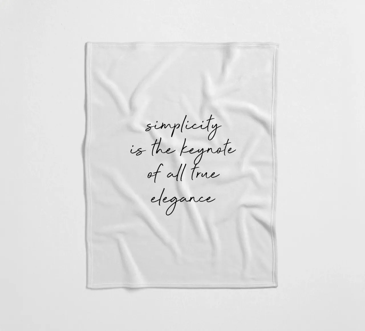 Simplicity Quote Fleecedecke von Orara Studio
