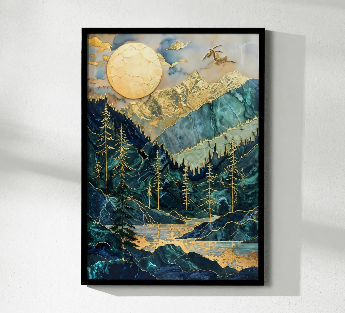 Radiant Highlands Kintsugi poster da Atelier by Pixaverse