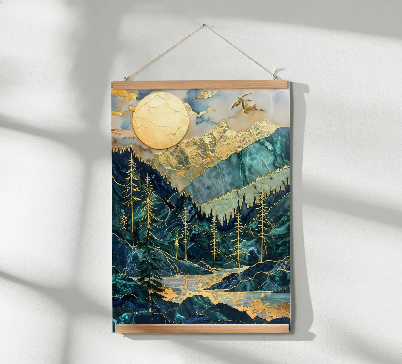 Radiant Highlands Kintsugi poster da Atelier by Pixaverse
