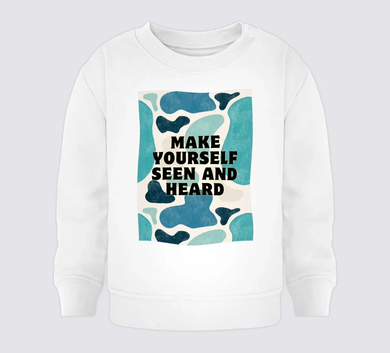 Farsi vedere e sentire felpa neonato da inspirational quote