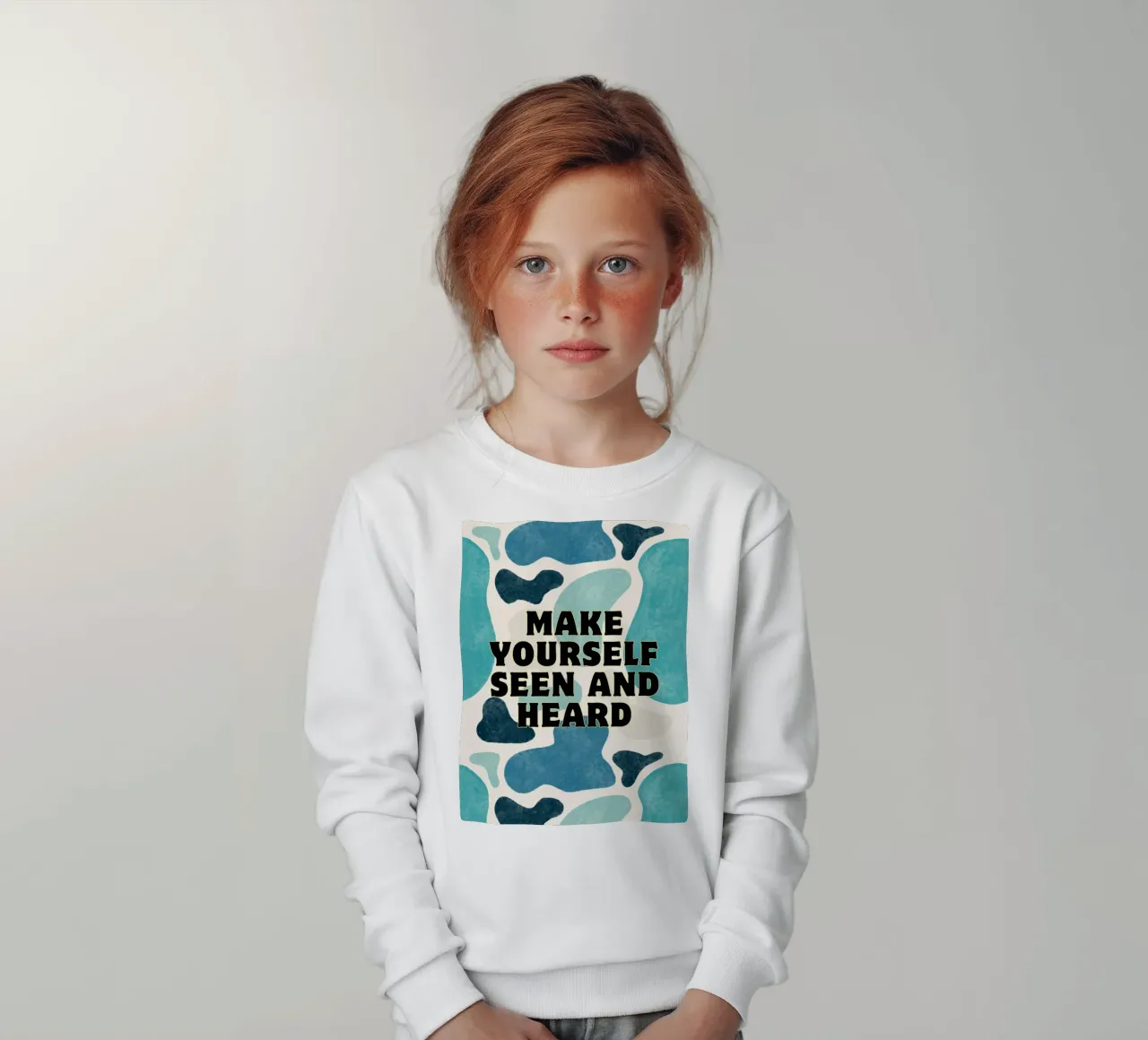 Farsi vedere e sentire felpa bambino da inspirational quote