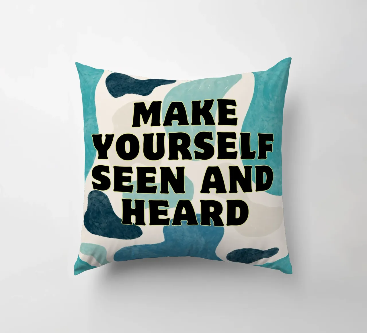 Farsi vedere e sentire cuscino da inspirational quote