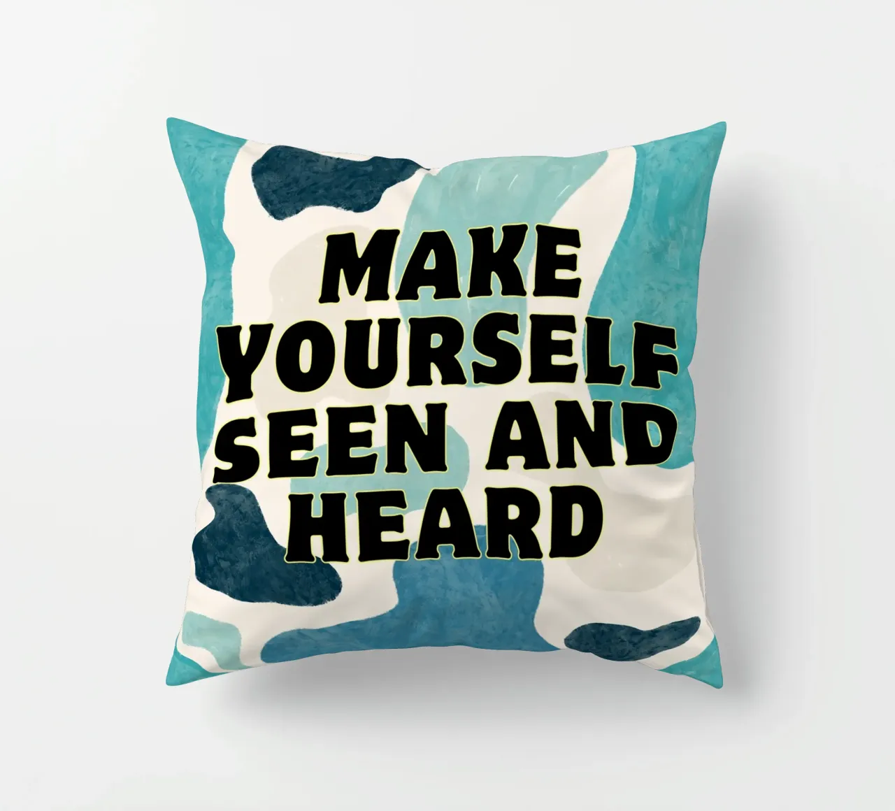 Farsi vedere e sentire cuscino da inspirational quote