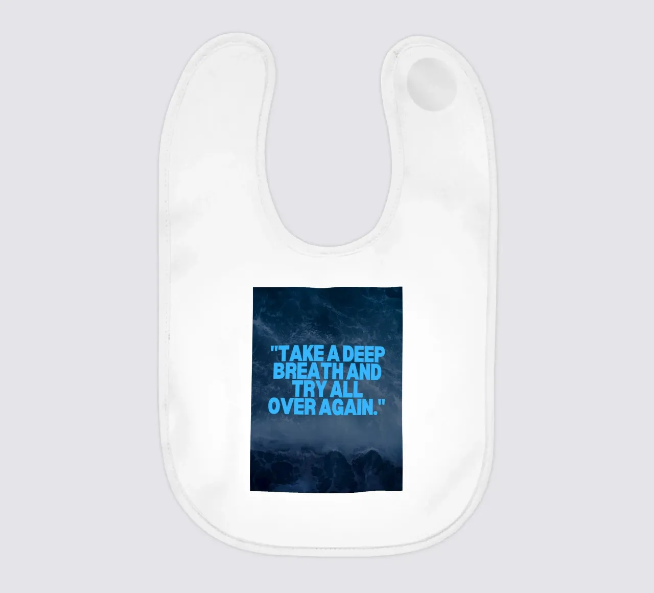 Durchatmen und neu beginnen Babylätzchen von inspirational quote