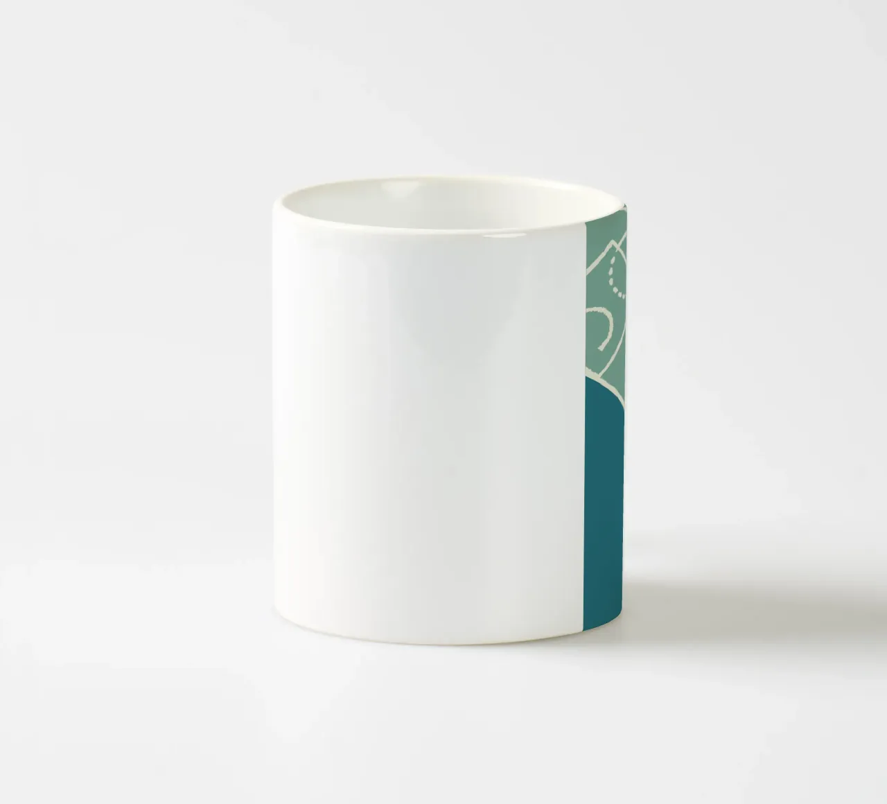 Boho Retro Sports 5 Basketball Court 1 Keramik Tasse von Boho Print Collection