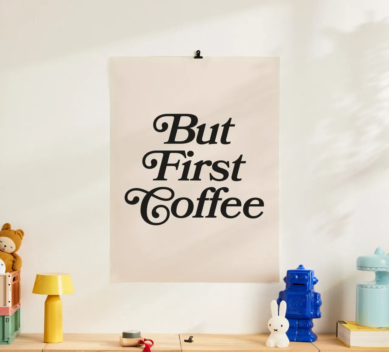 Ma prima il caffè poster da Paigaam Studio