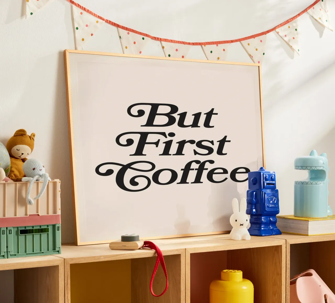 Ma prima il caffè poster da Paigaam Studio