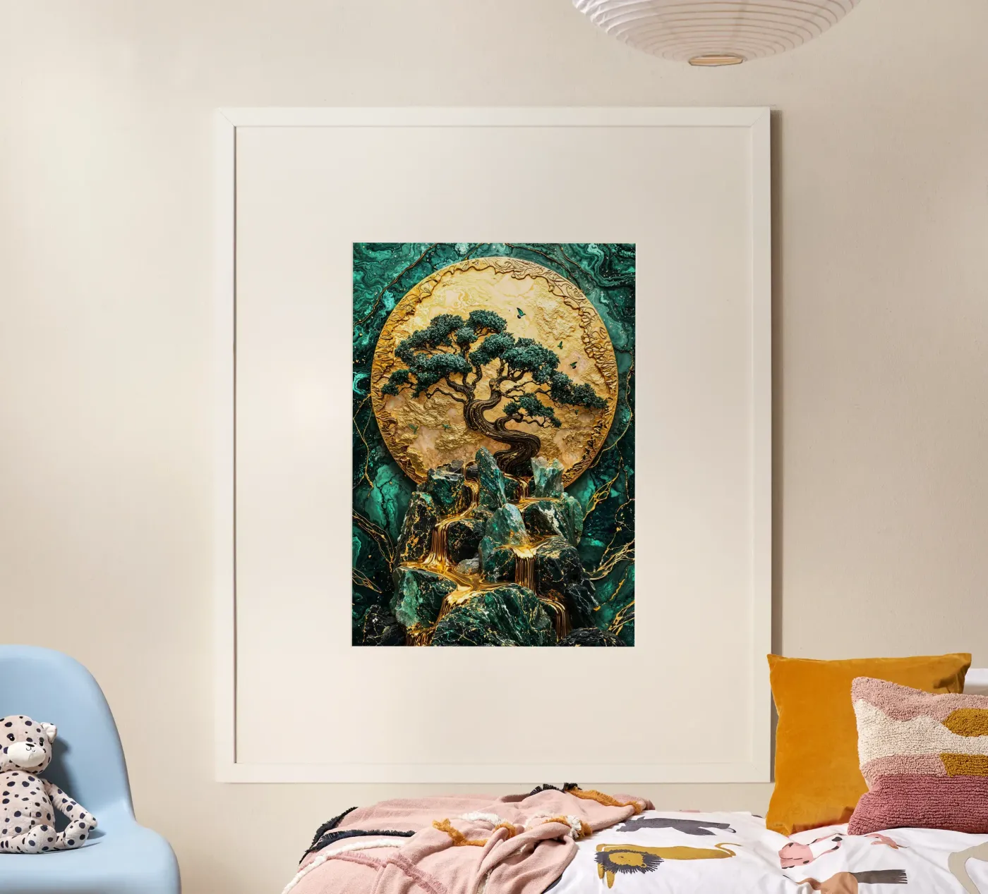 Golden Cascade Kintsugi poster da Atelier by Pixaverse