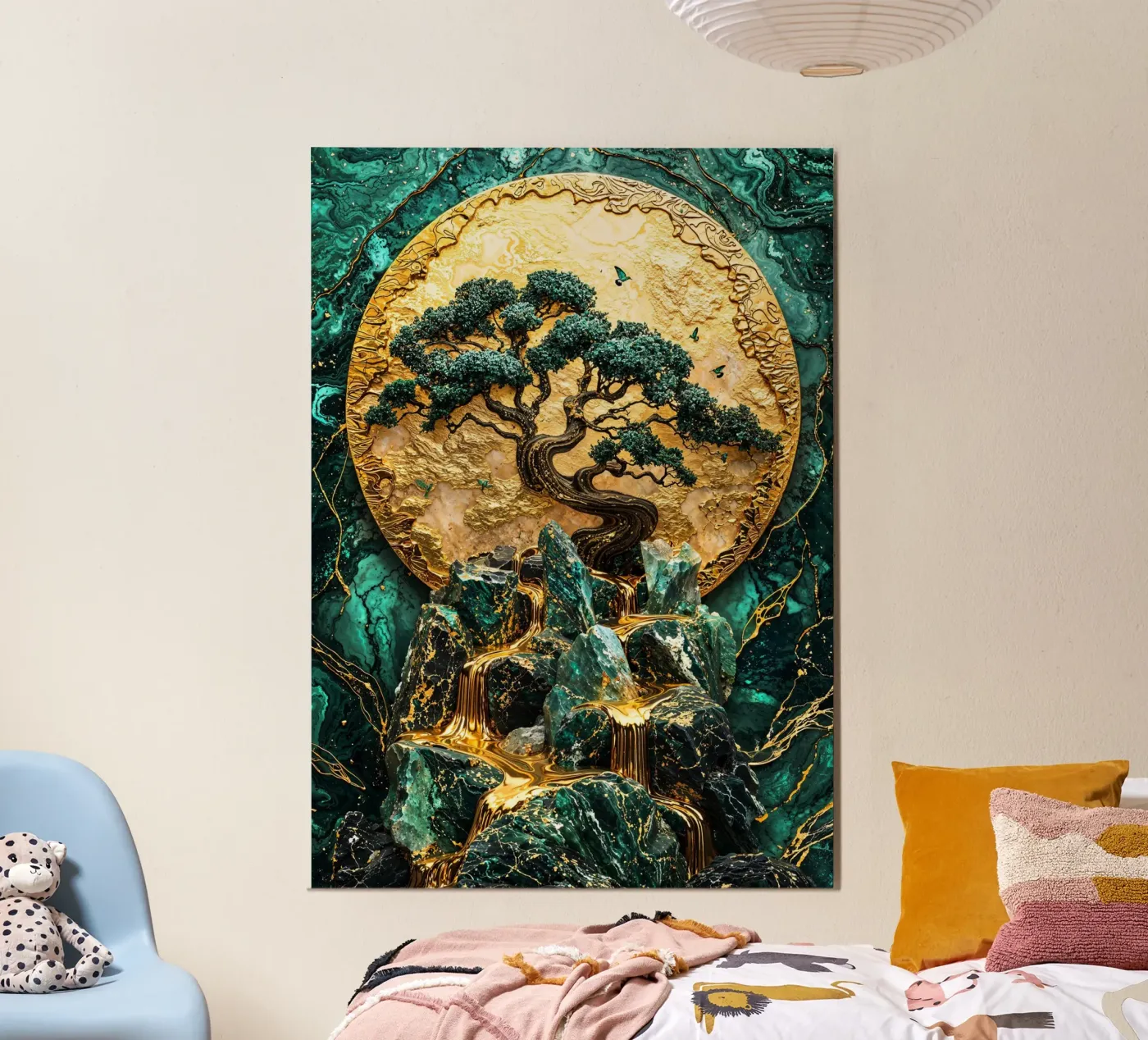 Golden Cascade Kintsugi poster da Atelier by Pixaverse
