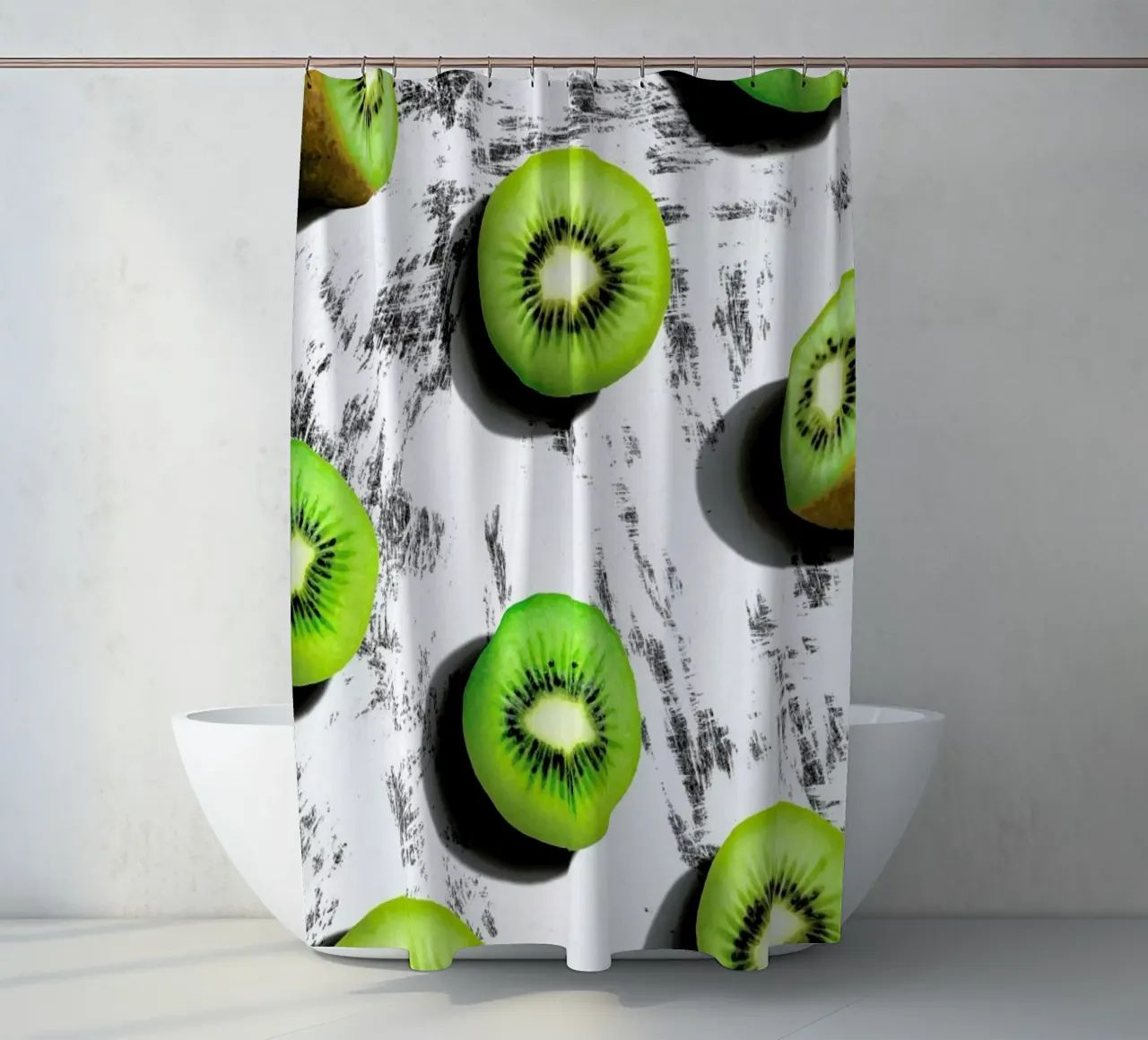Fruit 3 shower curtain by STUDIO LEEMO