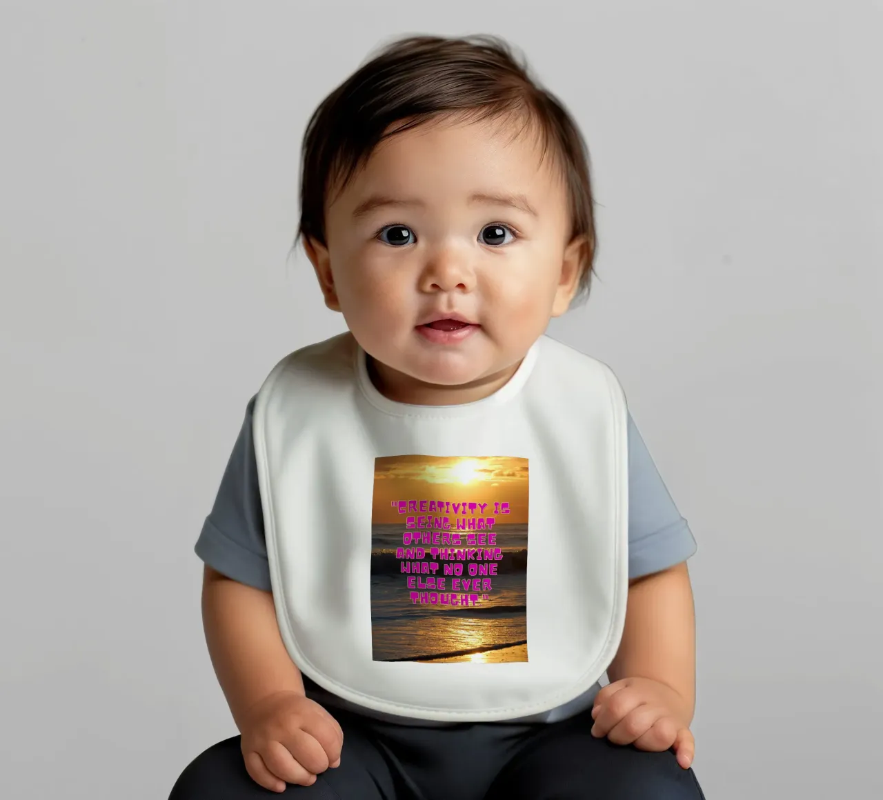 Creative Sunrise bavaglino da inspirational quote