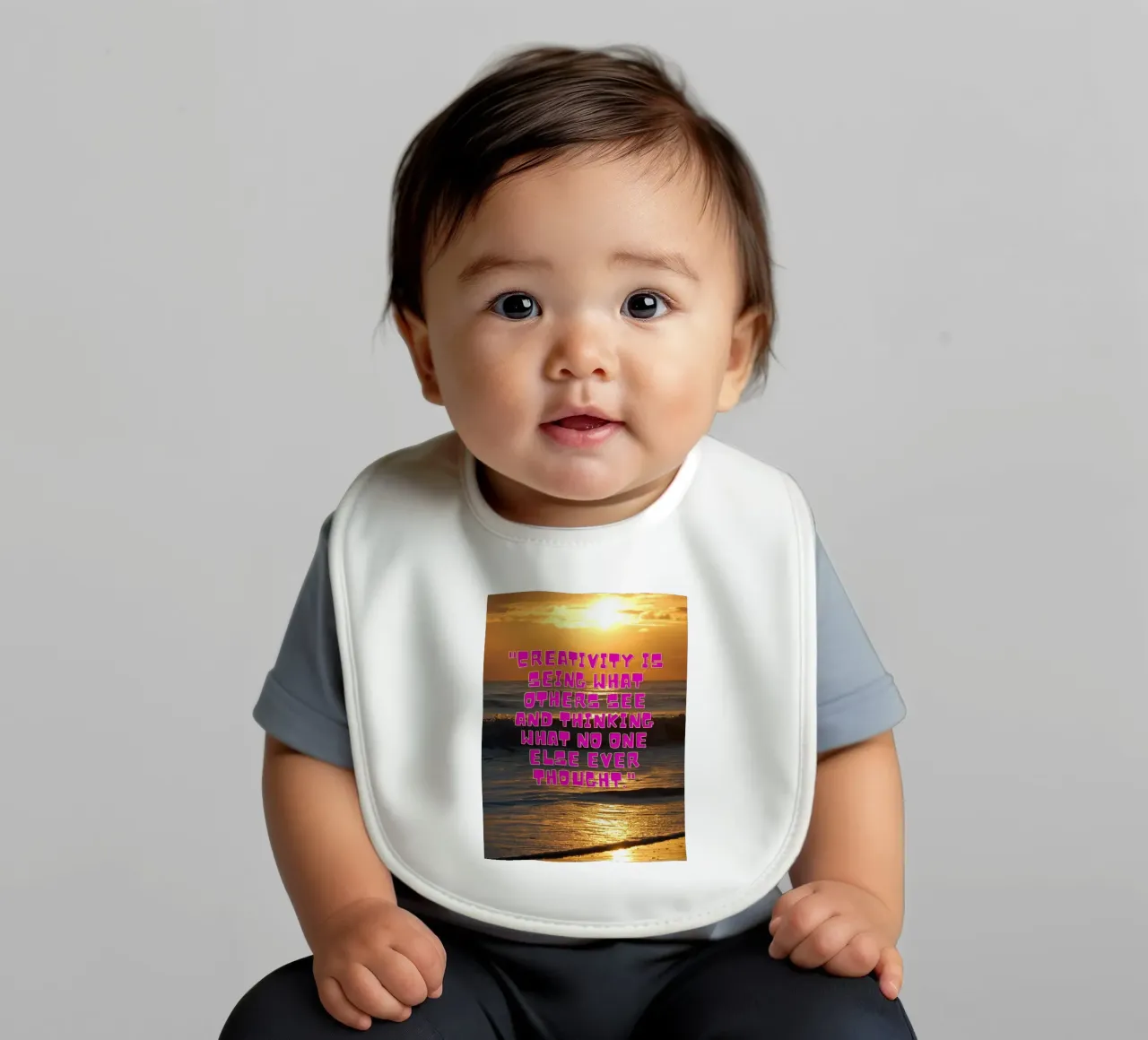 Creative Sunrise bavaglino da inspirational quote