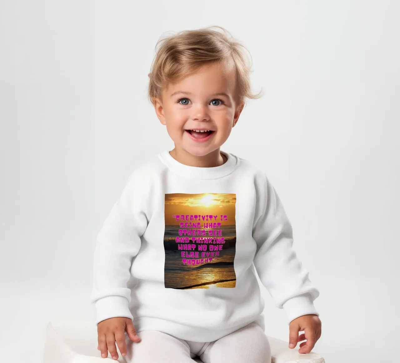 Alba creativa felpa neonato da inspirational quote