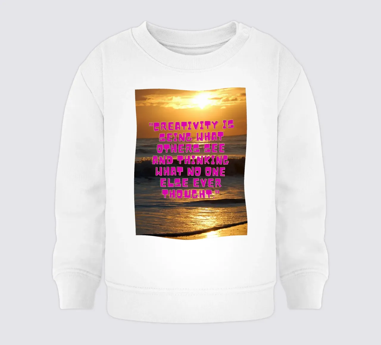 Alba creativa felpa neonato da inspirational quote