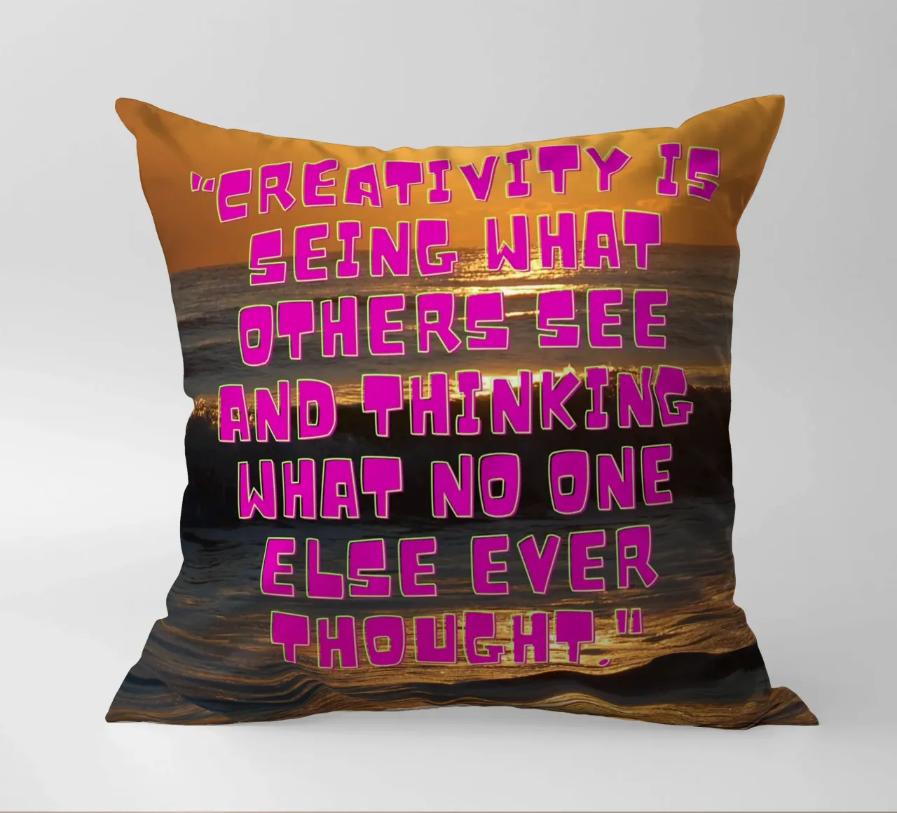 Alba creativa cuscino da inspirational quote
