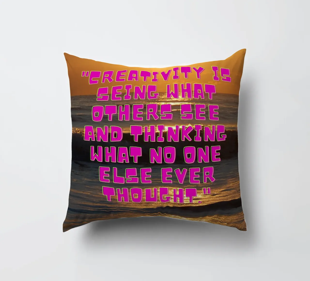 Alba creativa cuscino da inspirational quote