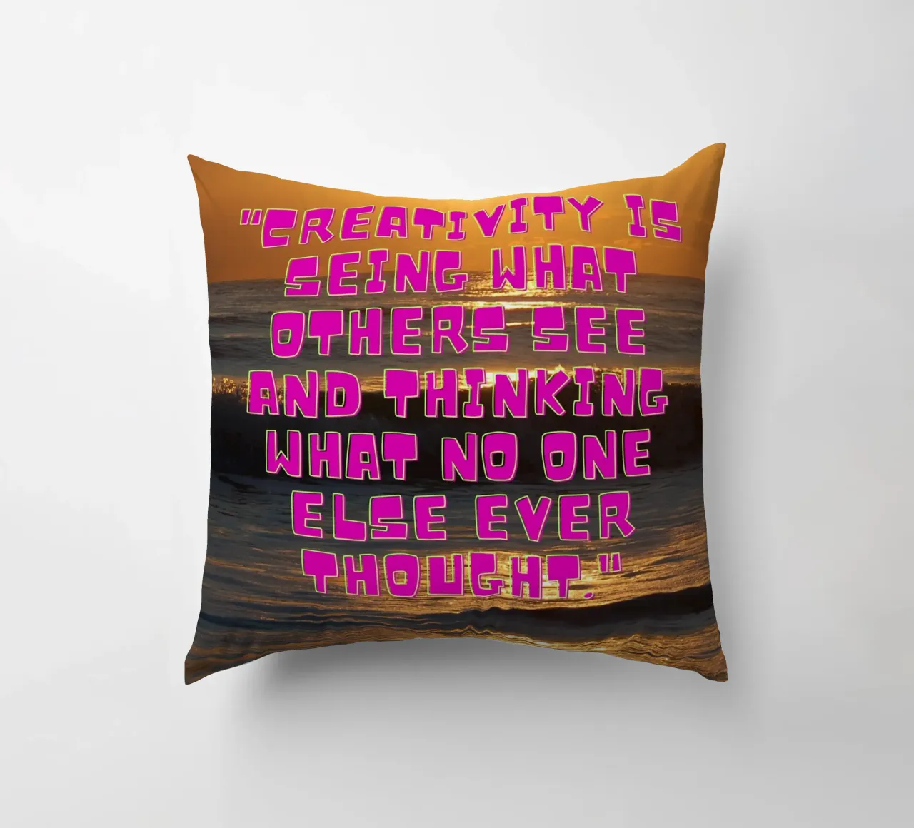 Alba creativa cuscino da inspirational quote