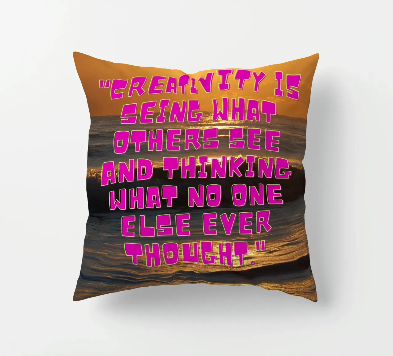 Alba creativa cuscino da inspirational quote
