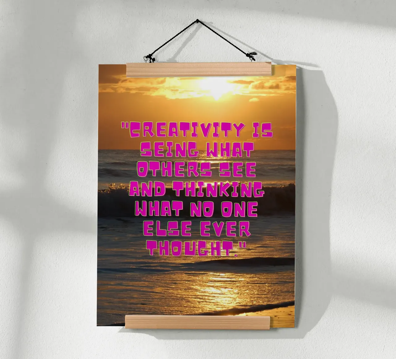 Creative Sunrise poster da inspirational quote