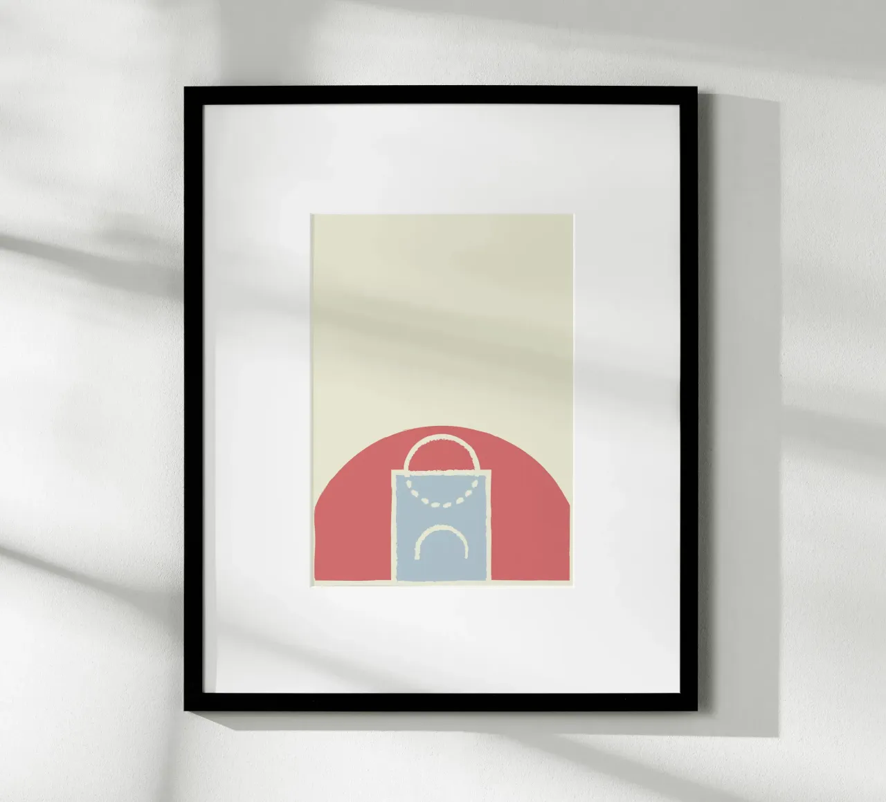 Boho Retro Sports 7 Basketball Zone 2 poster da Boho Print Collection