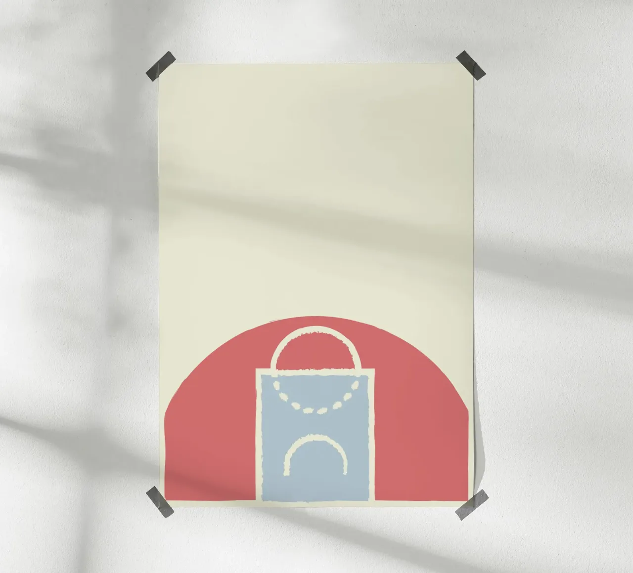 Boho Retro Sports 7 Basketball Zone 2 poster da Boho Print Collection