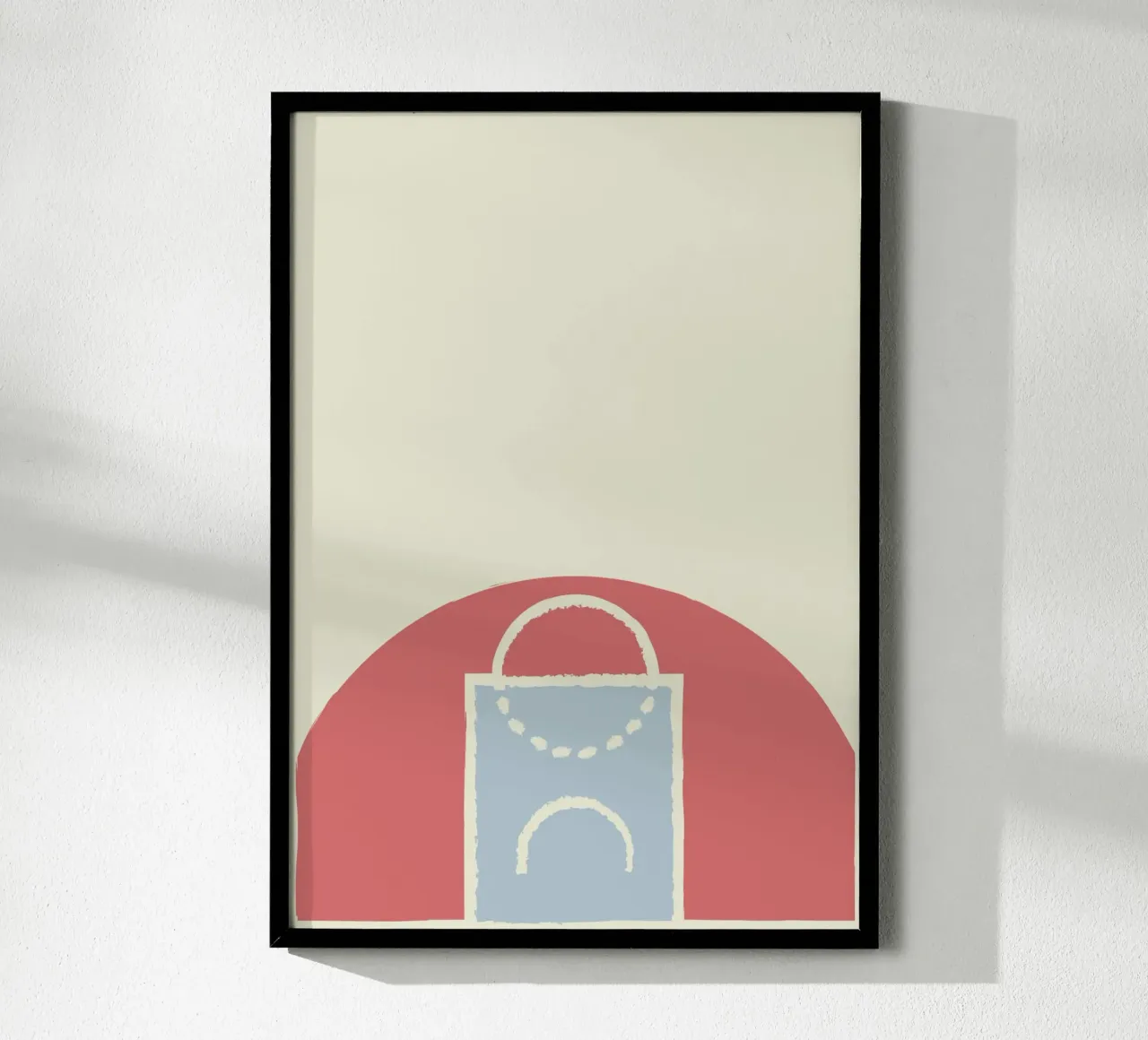 Boho Retro Sports 7 Basketball Zone 2 poster da Boho Print Collection