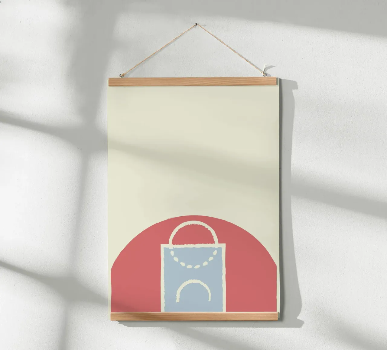 Boho Retro Sports 7 Basketball Zone 2 poster da Boho Print Collection